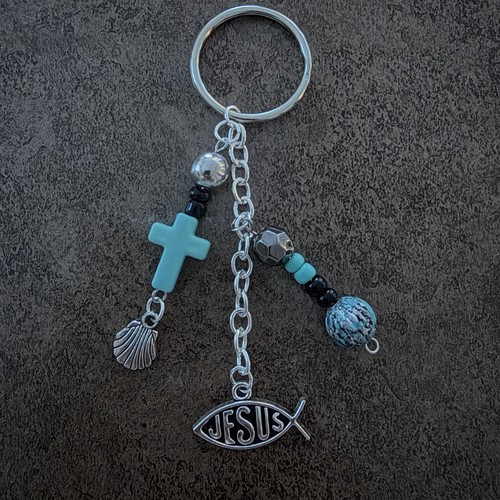 Handmade christian bag charm - bag,