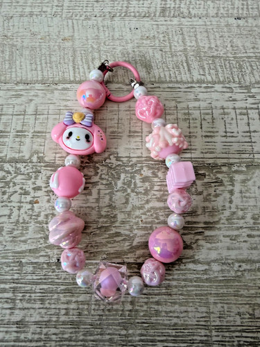 Melody pink beaded wristlet - my,