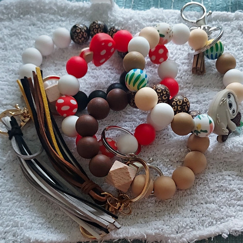Stretch lotwristlet key chain - ,