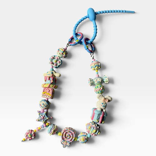 Kawaii pastel candy beaded bag - kawaii,