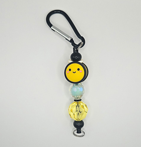 Bumblebee beaded key chain - bumblebee,